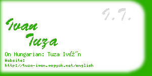 ivan tuza business card